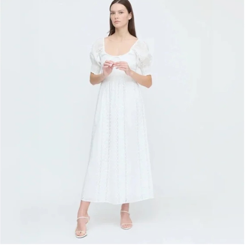Hill House Cream Puff Sleeve Dress